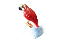 Christmas Ornaments Parrot Ara red