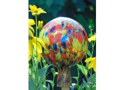 Zaunball 15cm farbiges Mosaik www.glas-produkte.com