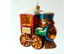 Christmas ornament Locomotive www.bohemia-glass-products.com
