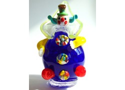Clown with buttons 20cm blue www.bohemia-glass-products.com