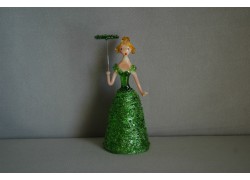 Figur-Damen mit Sonnenschirm im grünen Kleid www.sklenenevyrobky.cz