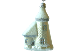 Christmas decoration castle 248 silver www.bohemia-glass-products.com