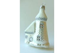Christmas decoration castle 248 silver www.bohemia-glass-products.com