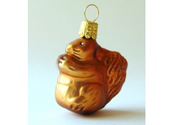 Christmas glass ornament squirrel 1667 www-bohemia-glass-products.com