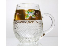 Krýgl pohár z krištáľového skla www.sklenenevyrobky.cz