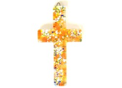 Cross on the wall 20cm autumn www.bohemia-glass-products.com
