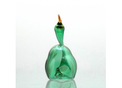 Snail green blown glass www.sklenenevyrobky.cz