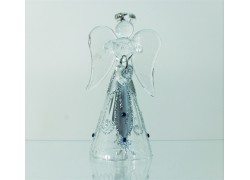 Glass angel 9,5 cm 60. www.sklenenevyrobky.cz