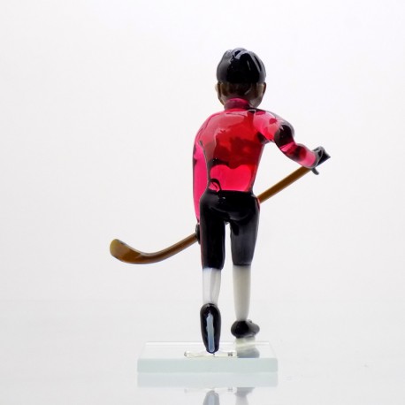 Skleněný hokejista Kanada 11 cm