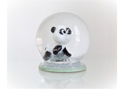 Snow globe 6cm - Panda Bear www.sklenenevyrobky.cz