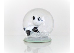 Sněžící gule 6cm - medveď Panda www.sklenenevyrobky.cz