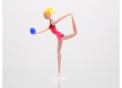 Gymnastka s míčem   8x12,5 cm