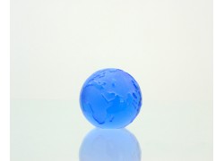 Glob paperweight 35mm blue www.sklenenevyrobky.cz