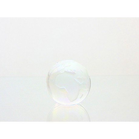 Glass Glob paperweight 50 mm crystal AB www.sklenenevyrobky.cz