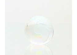 Glass Glob paperweight 80 mm crystal AB www.sklenenevyrobky.cz