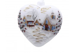  Christmas decoration, heart - Christmas tree, Christmas theme www.sklenenevyrobky.cz