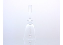Glass Bell, Clear Glass -13,5 cm www.sklenenevyrobky.cz