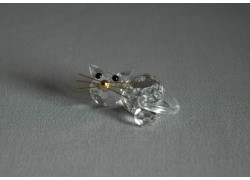 Kočka 908 crystal 3,5x2x5 cm www.sklenenevyrobky.cz
