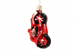 Christmas ornament Motorbike 1452 red