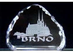 Plaque Brno 8,5x6,5 cm