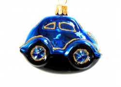 Vianočná ozdoba Auto VW Beetle  červené