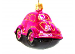 Vianočná ozdoba Auto VW Beetle  červené