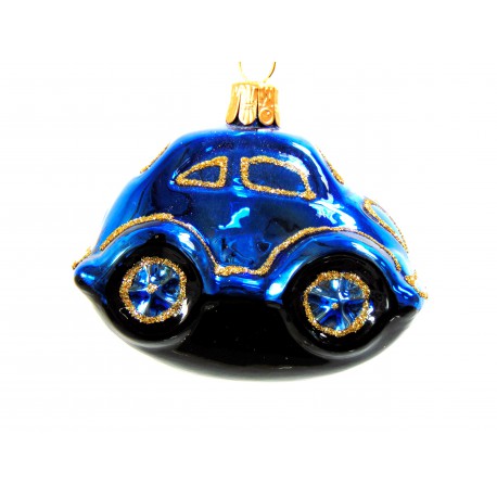 Weihnachtsdekoration Auto VW Beetle  www.sklenenevyrobky.cz