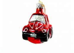 Vianočná ozdoba Auto VW Beetle mini GOLF www.sklenenevyrobky.cz