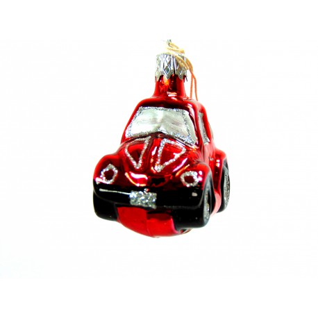 Vánoční ozdoba Auto Beetle VW mini www.sklenenevyrobky.cz