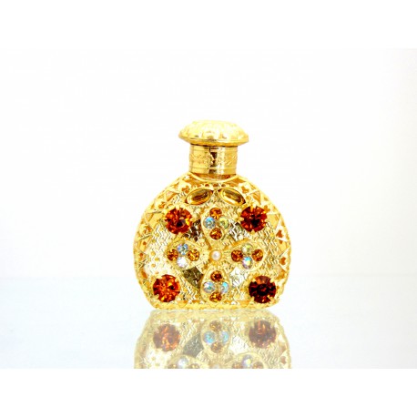 Perfume bottle with chatons www.sklenenevyrobky.cz