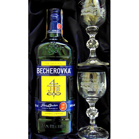 Becherovka gift set Český Krumlov