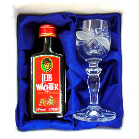 Leib Wächter 0,04l giftbox with glass