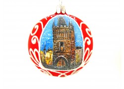 Vianočné gule 80mm motív Praha